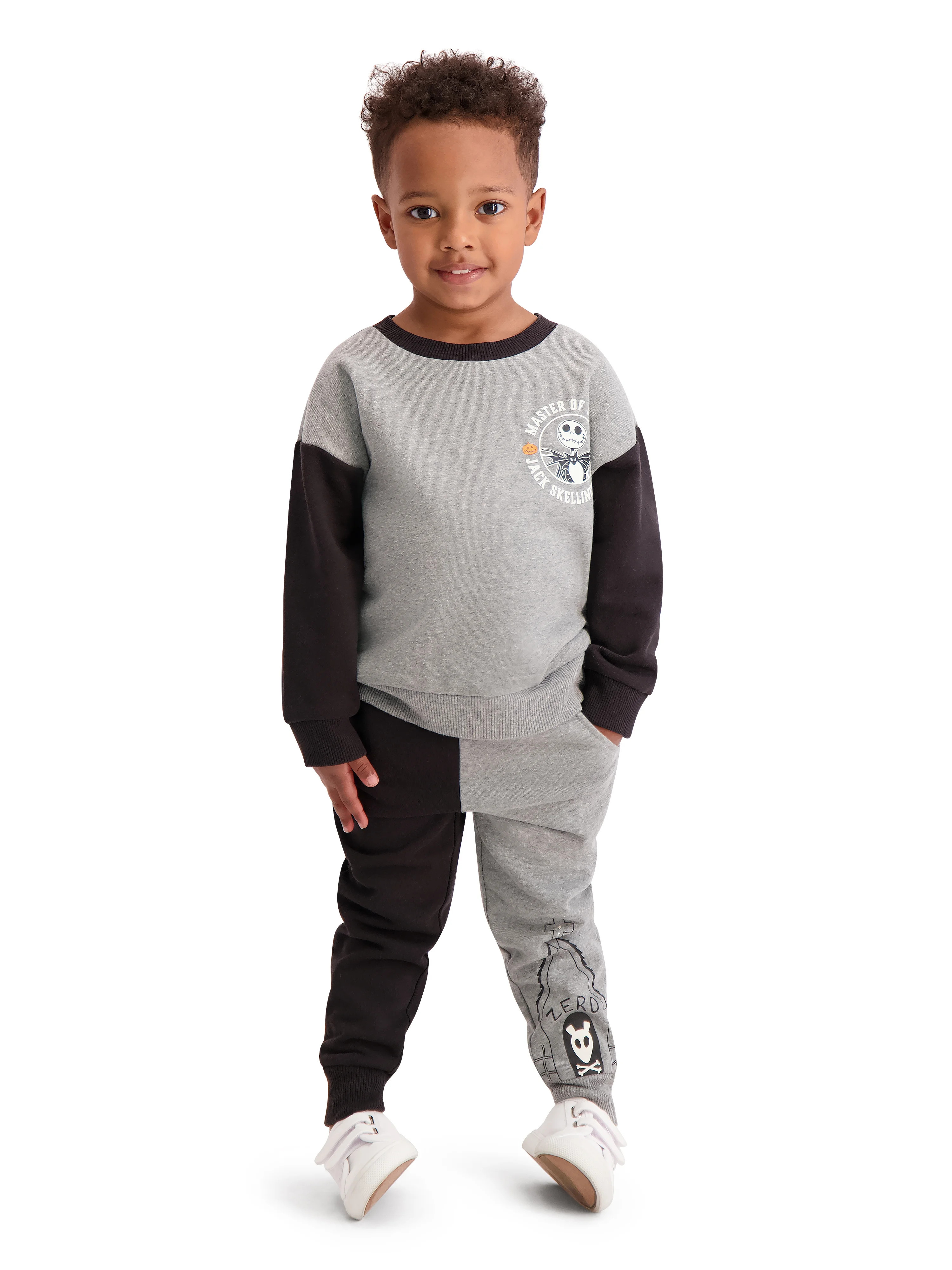 Night Before Christmas Toddler Boys Jack Skellington Jogger Set, Sizes 12M-5T - Walmart.com | Walmart (US)