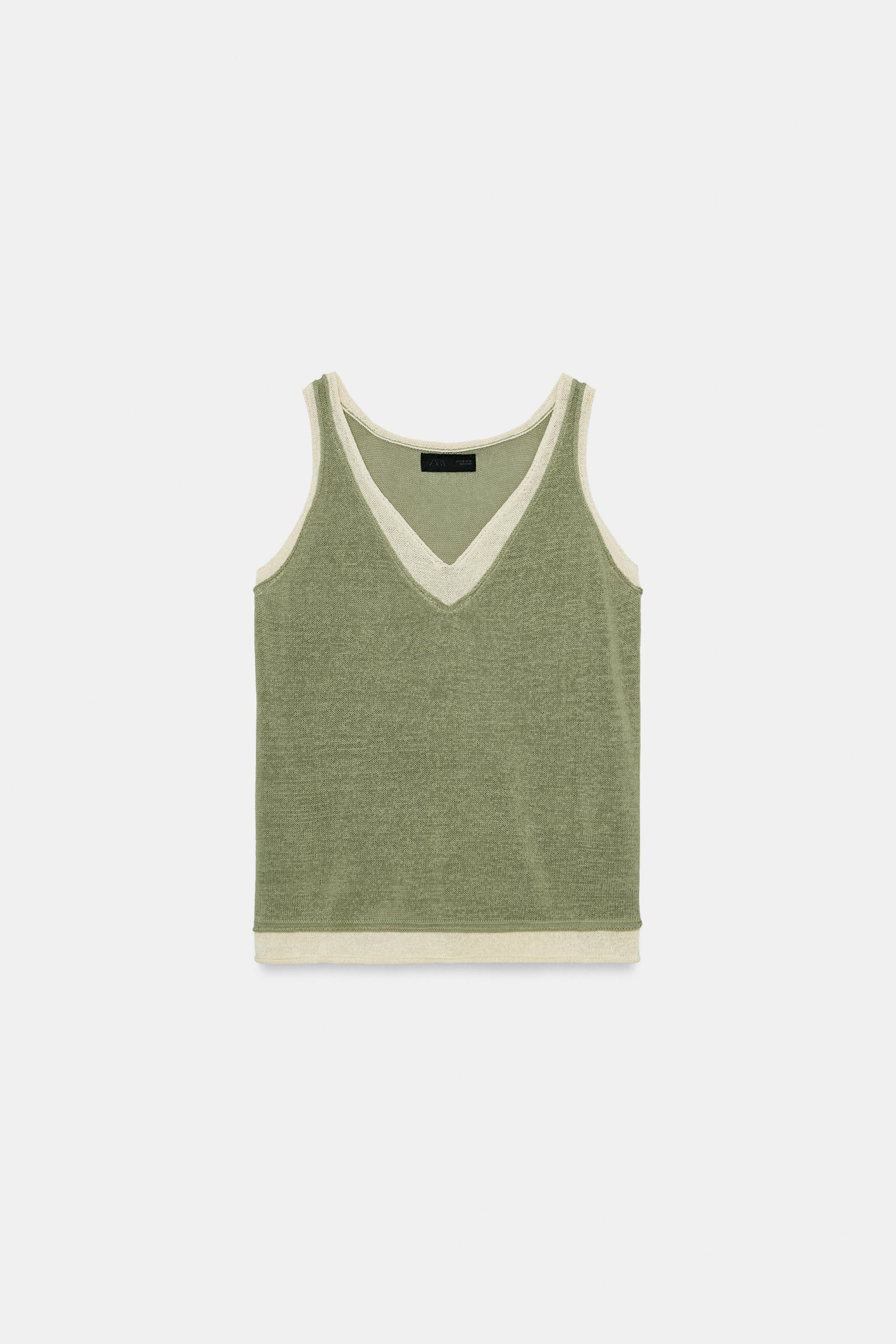 COMBINATION KNIT TOP | Zara US