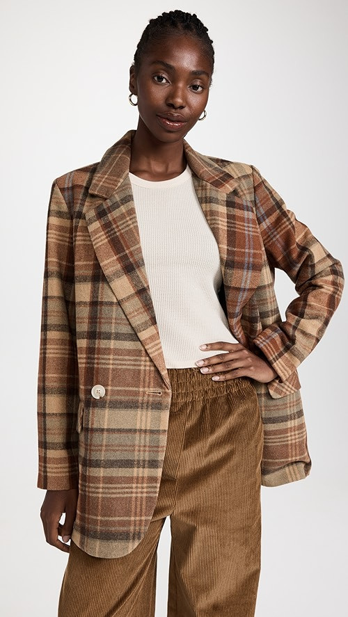 Mari Plaid Blazer | Shopbop