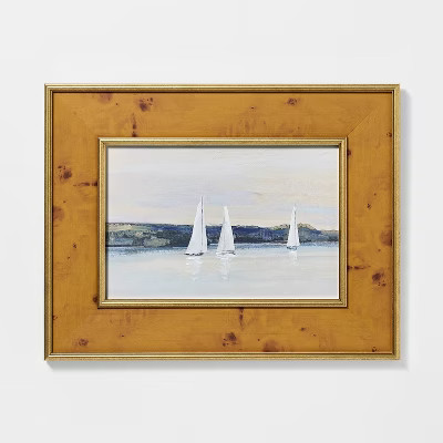 18"x14" Sailboat Wall Art - Threshold™ designed with Studio McGee | Target