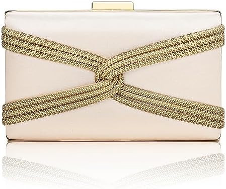 CARIEDO Women's Rhinestones Evening Handbag Crystal Clutch Bridal Purse for Wedding Prom Night Ou... | Amazon (US)