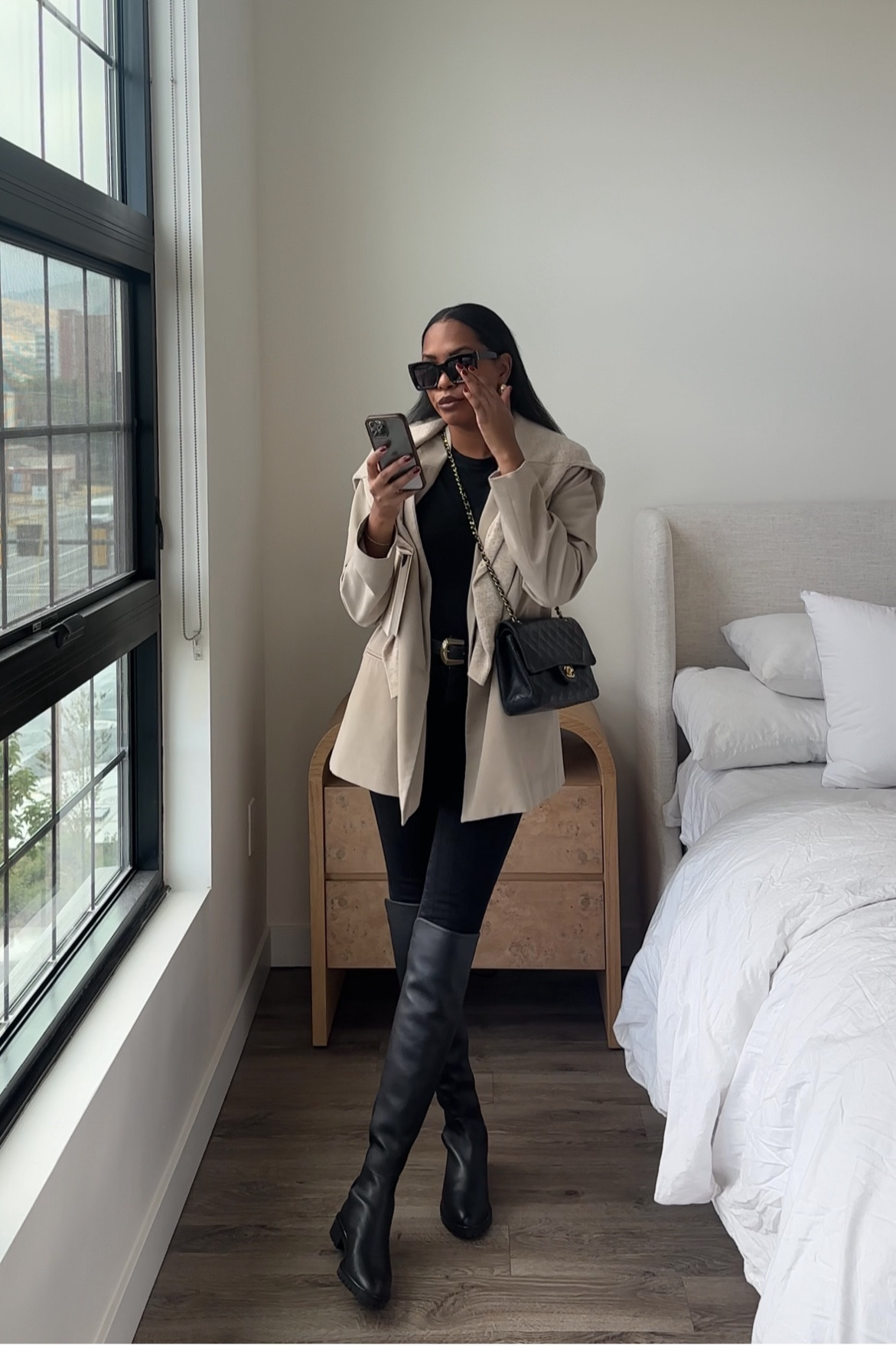 Blazer and riding boot outfit | casual outfit ideas, fall outfit, autumn outfit ideas, fall aesthetic 2024, old money aesthetic, everyday style, knee high boots, sweater over the shoulders outfit, neutral outfit, work outfit, black skinny jeans outfit, minimalist fashionn

#LTKWorkwear #LTKShoeCrush