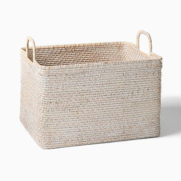 Modern Weave Rattan Baskets | West Elm (US)