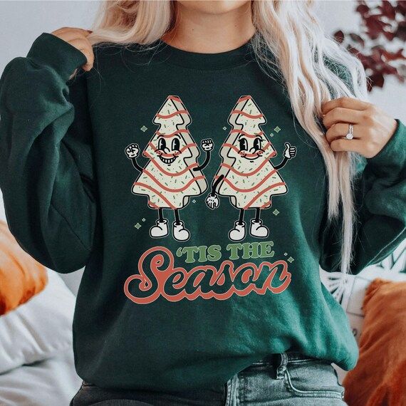 Tis the Season Christmas Sweatshirt Retro Holiday Season - Etsy | Etsy (US)