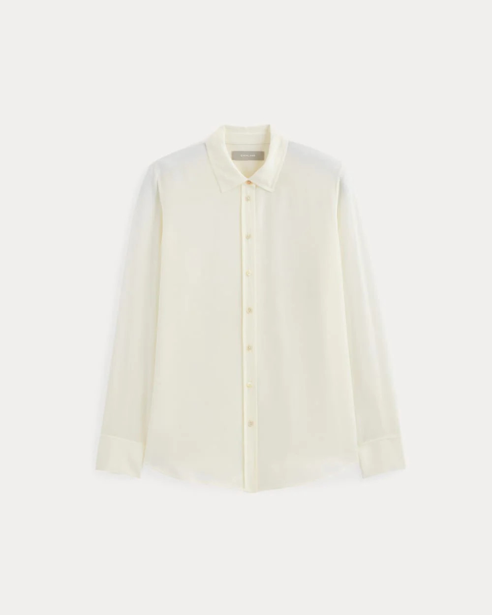 The Must-Have Shirt in Washable Silk | Blue / White | Everlane