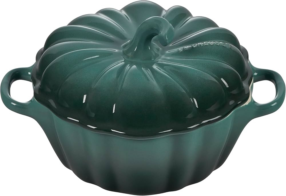 Le Creuset Stoneware Figural Pumpkin Petite Cocotte, 12 oz., Artichaut | Amazon (US)