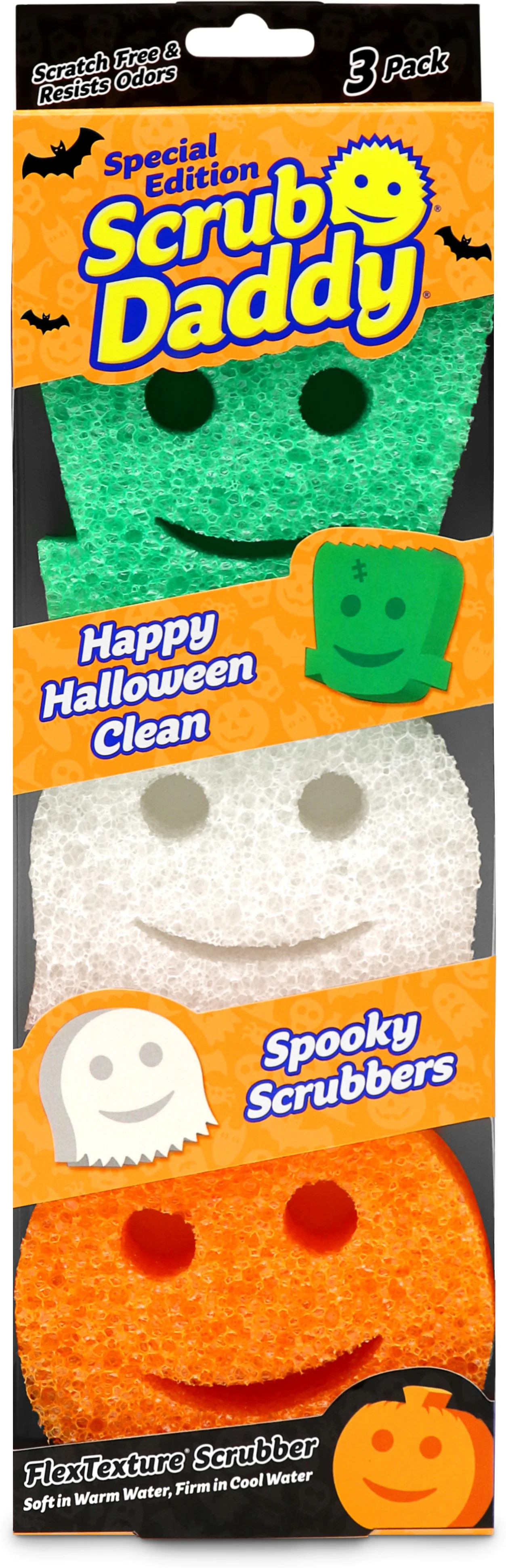 Scrub Daddy Halloween Edition Sponges, 3 Count - Walmart.com | Walmart (US)
