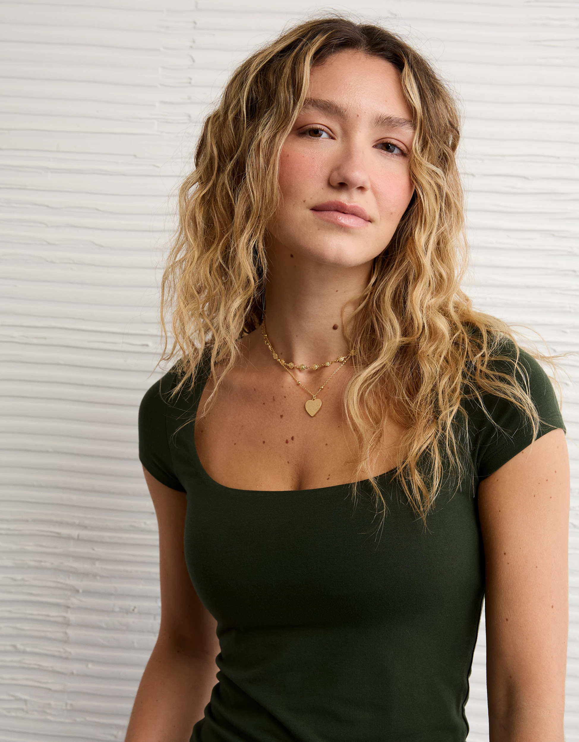 AE Square Neck Hey Baby Tee | American Eagle Outfitters (US & CA)