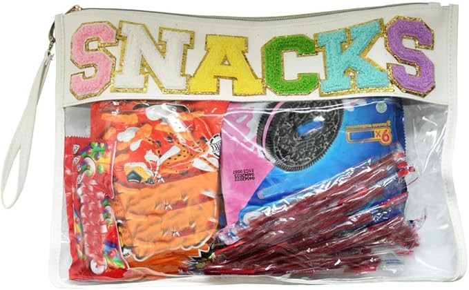 Preppy Stuff for Teen Girls Preppy Things Makeup Bag, Clear Snacks Bags with Wrist Strap | Amazon (US)
