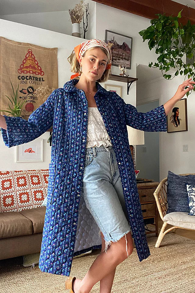 Vintage Quilted Housecoat Selected by Kikos Kloset | Free People (Global - UK&FR Excluded)