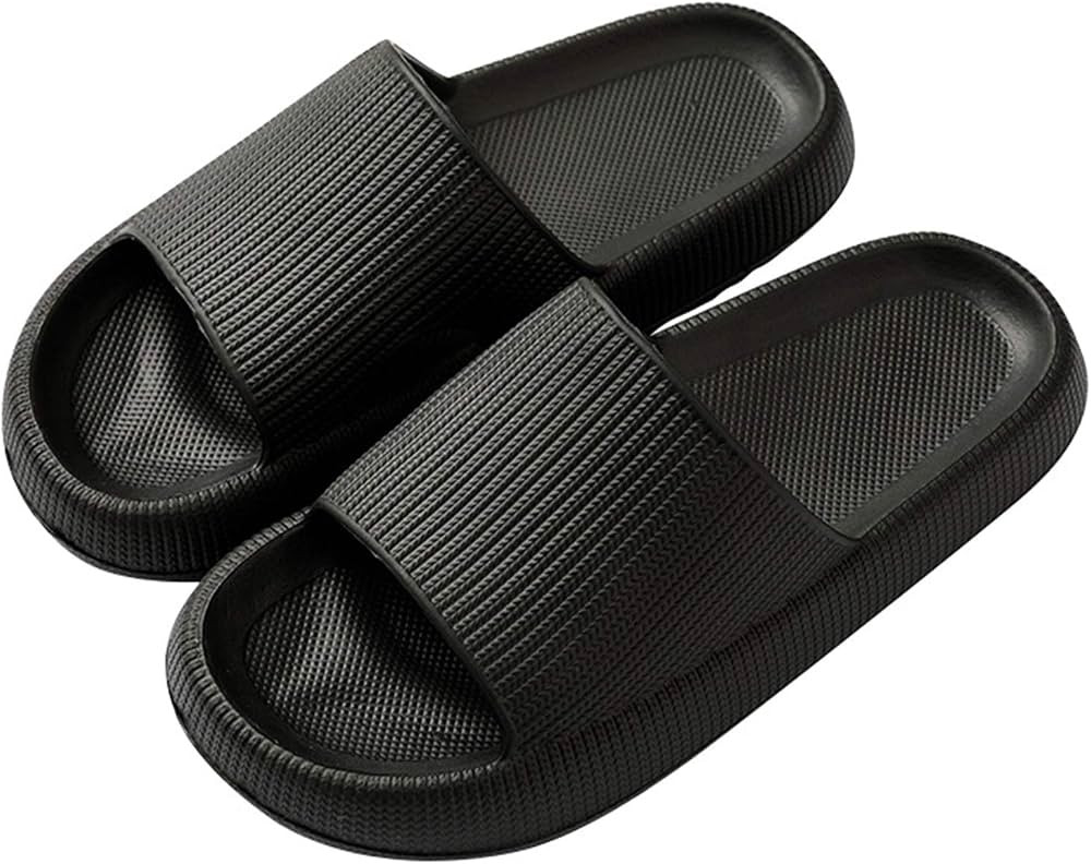 Pillow Slippers, Unisex Shower Bathroom Slipper EVA Massage Foam Super Soft Non-Slip Quick Drying... | Amazon (US)