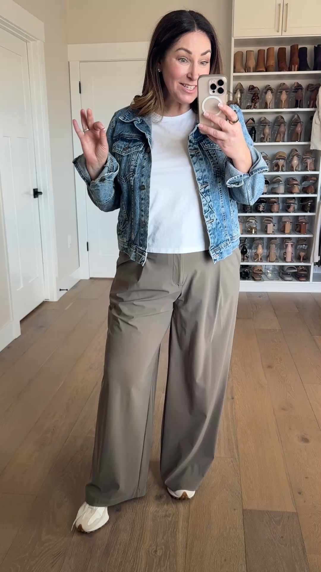 Trouser pants size up if inbetween wearing 14, large in tee 

#LTKSaleAlert #LTKWatchNow #LTKMidsize