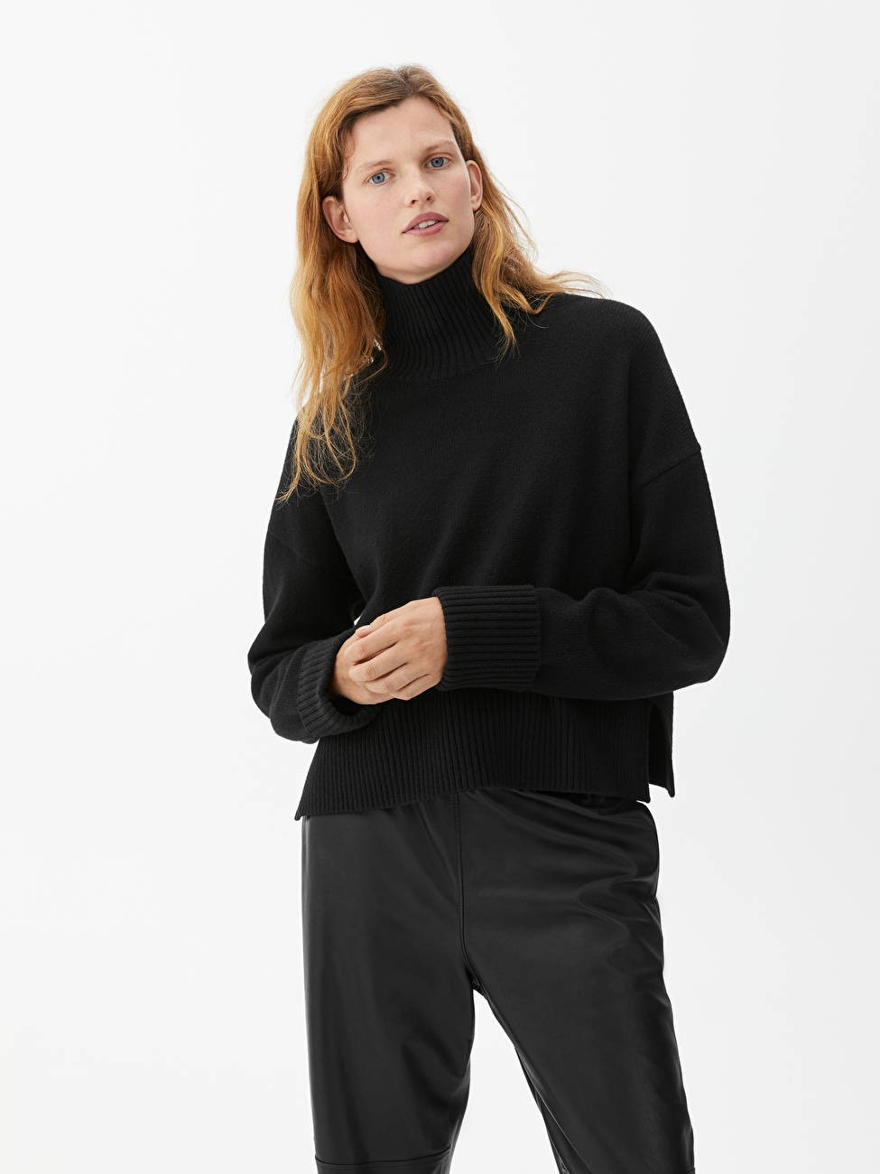 High-Neck Wool Jumper - Black - Knitwear - ARKET GB | ARKET (US&UK)