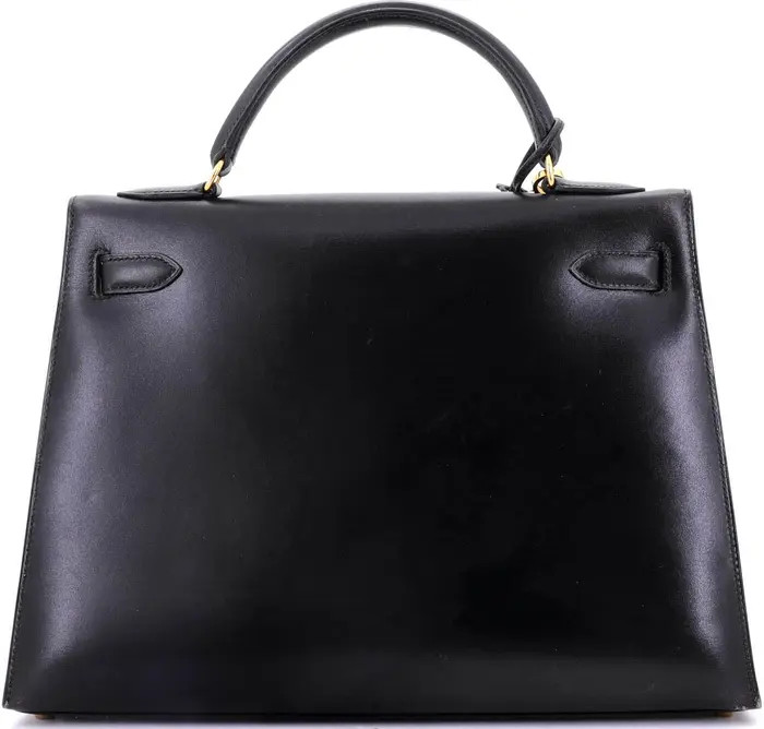 Pre-Owned Hermes Kelly Handbag Black Box Calf with Gold Hardware 32 | Nordstrom | Nordstrom