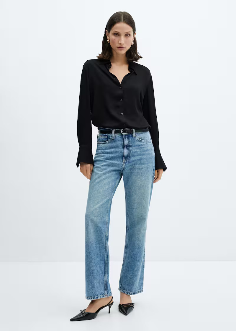 Search: Black silk shirt (4) | Mango United Kingdom | MANGO (UK)