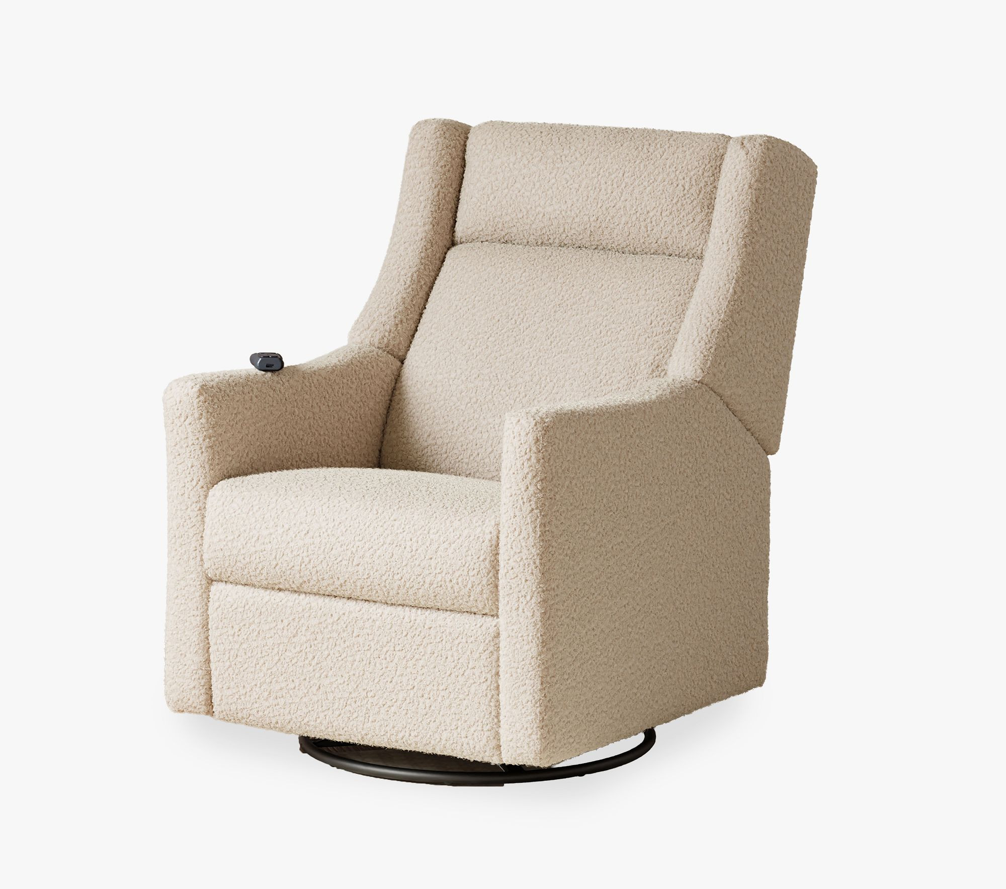 Babyletto Kiwi Deluxe Power Swivel Recliner with Heat & Massage | Pottery Barn Kids