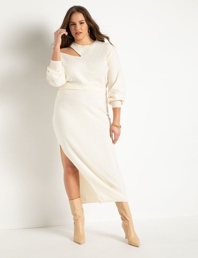 Sweater Pencil Skirt | Eloquii