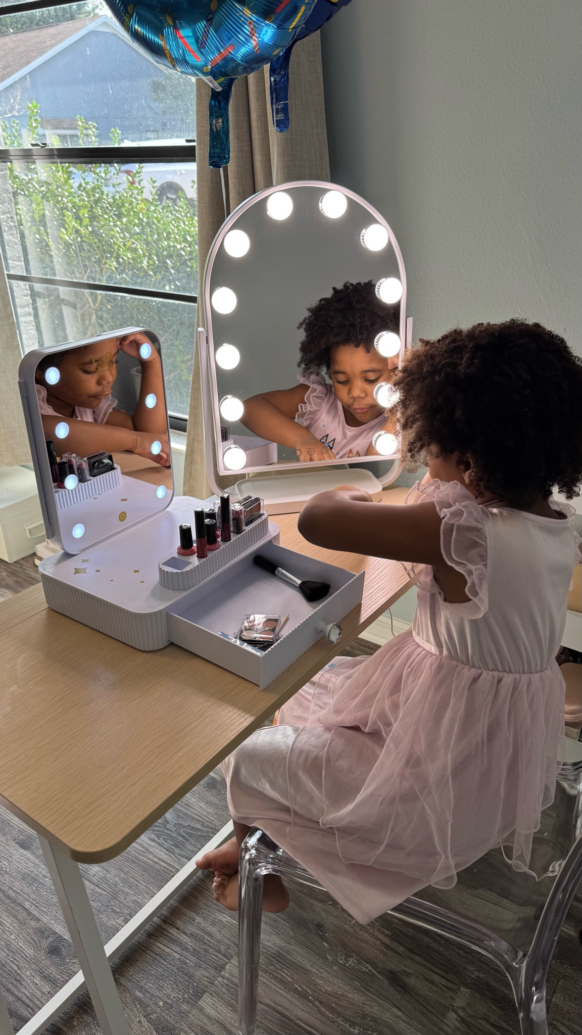 Linking my new makeup mirror plus the one I got for Zoe! Perfect for doing your makeup at home or for filming yourself getting ready! 

#LTKHome #LTKBeauty