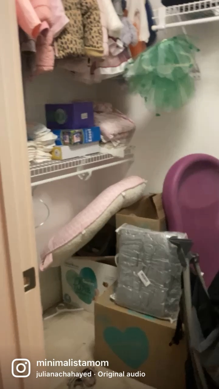 Organized kids closet. 