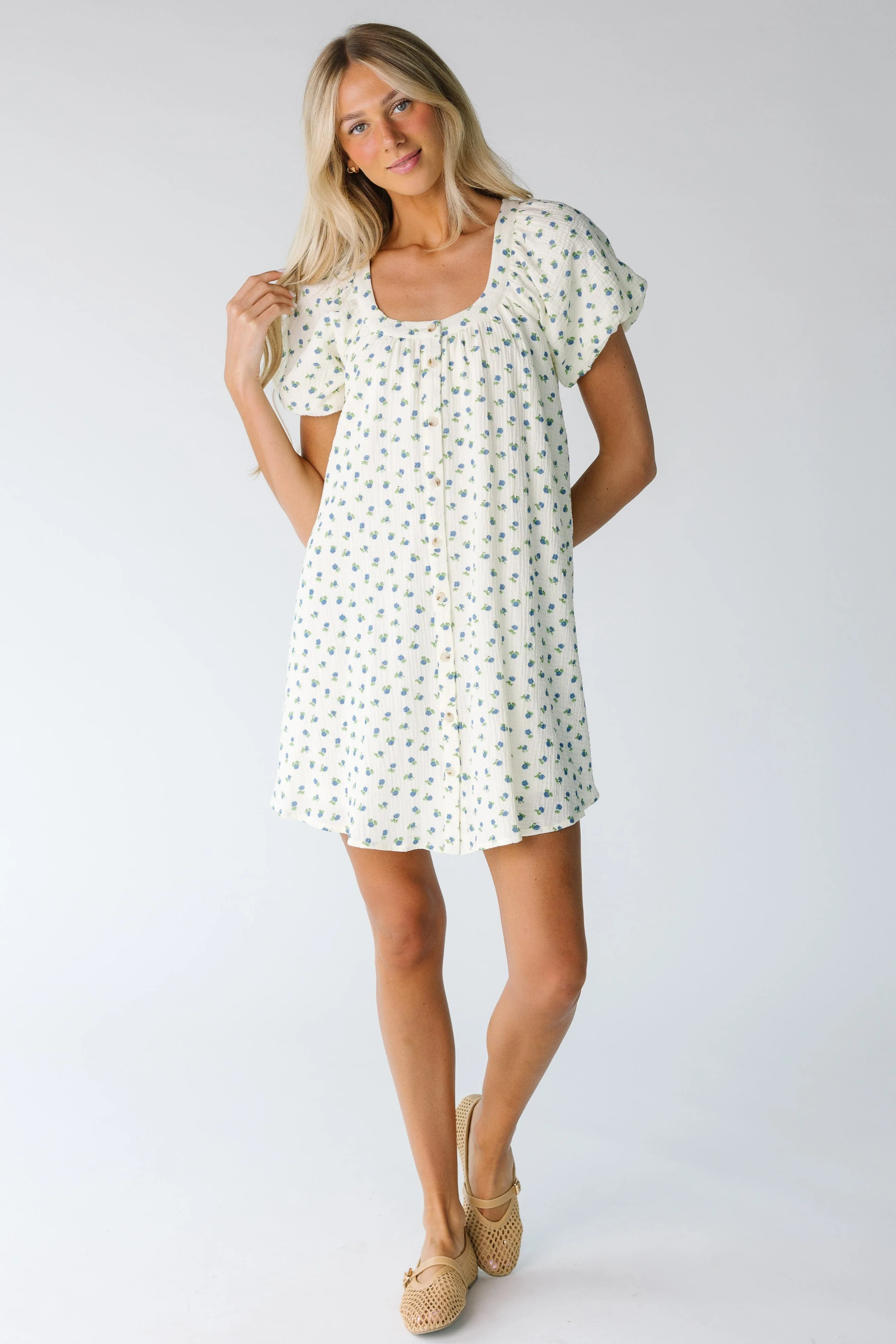 Brass & Roe Ellie Gauze Print Dress | Called To Surf