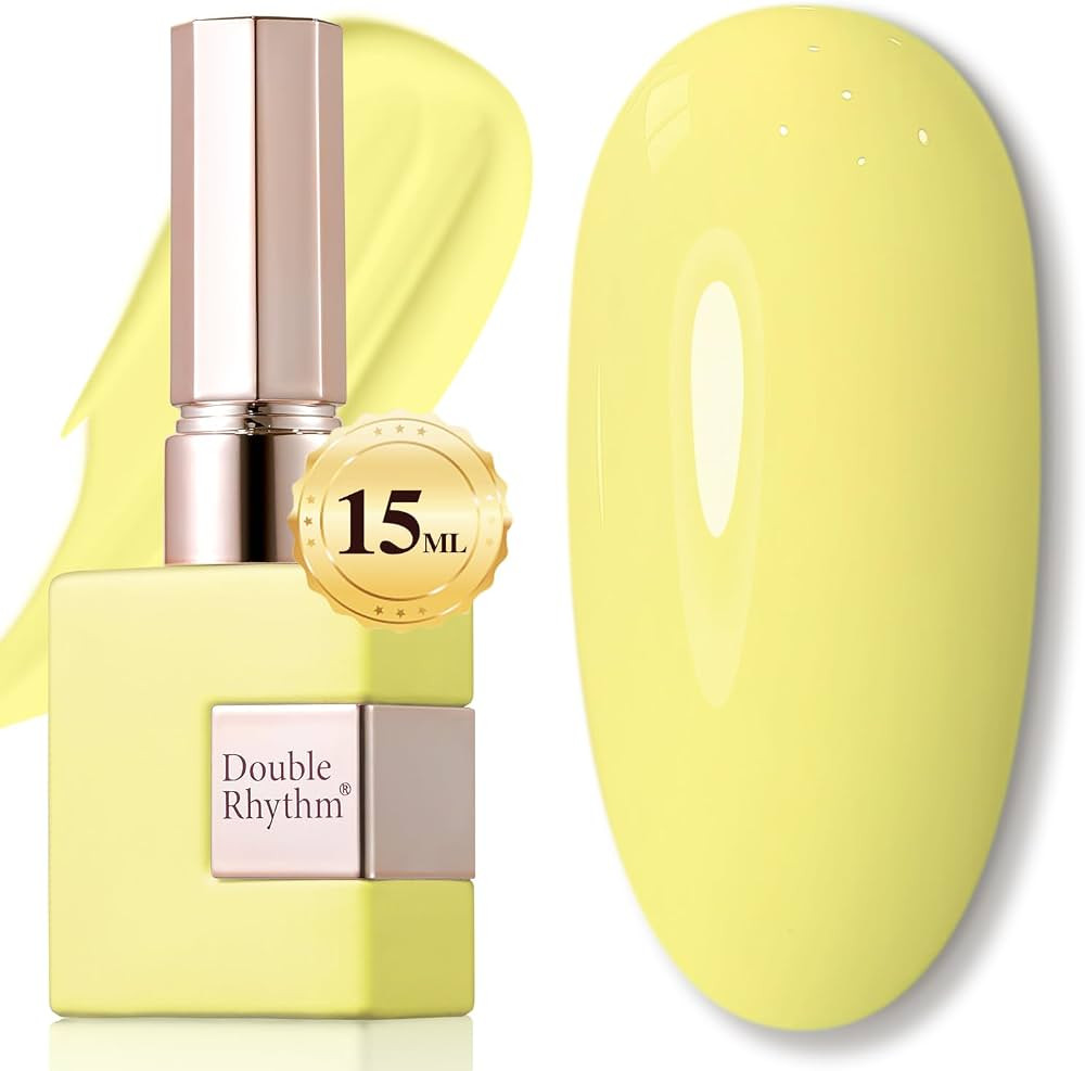 Double Rhythm 15ML Gel Nail Polish Pure Sheer Same Color Same Bottle Soak Off Gel Polish Art Mani... | Amazon (US)