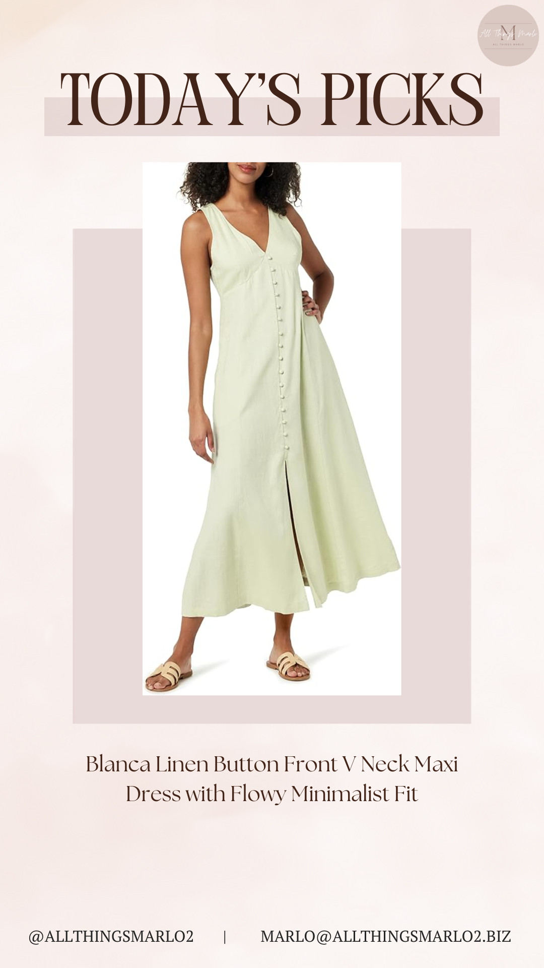 Blanca Linen Button Front V Neck Maxi Dress with Flowy Minimalist Fit 

 #LTKSeasonal #LTKWorkwear #LTKTravel