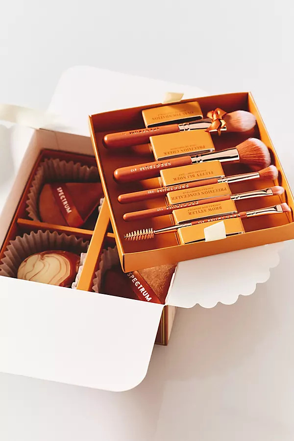 Spectrum Pumpkin Spice 9-Piece Makeup Brush & Sponge Set | Anthropologie (US)