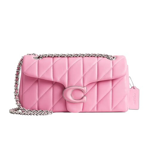 Coach Quilted Tabby Shoulder Bag 26 with Chain, Vivid Pink | Amazon (US)