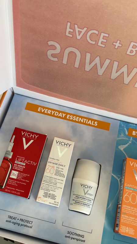 Alll the goodies you need this summer!! 

I love Vichy sunscreen and I’m so excited to use them all this summer!🩷 
🚨A lot of these se won dela right now!🙌

*these were gifted and on my story!🥰


#LTKBeauty #LTKTravel #LTKSwim