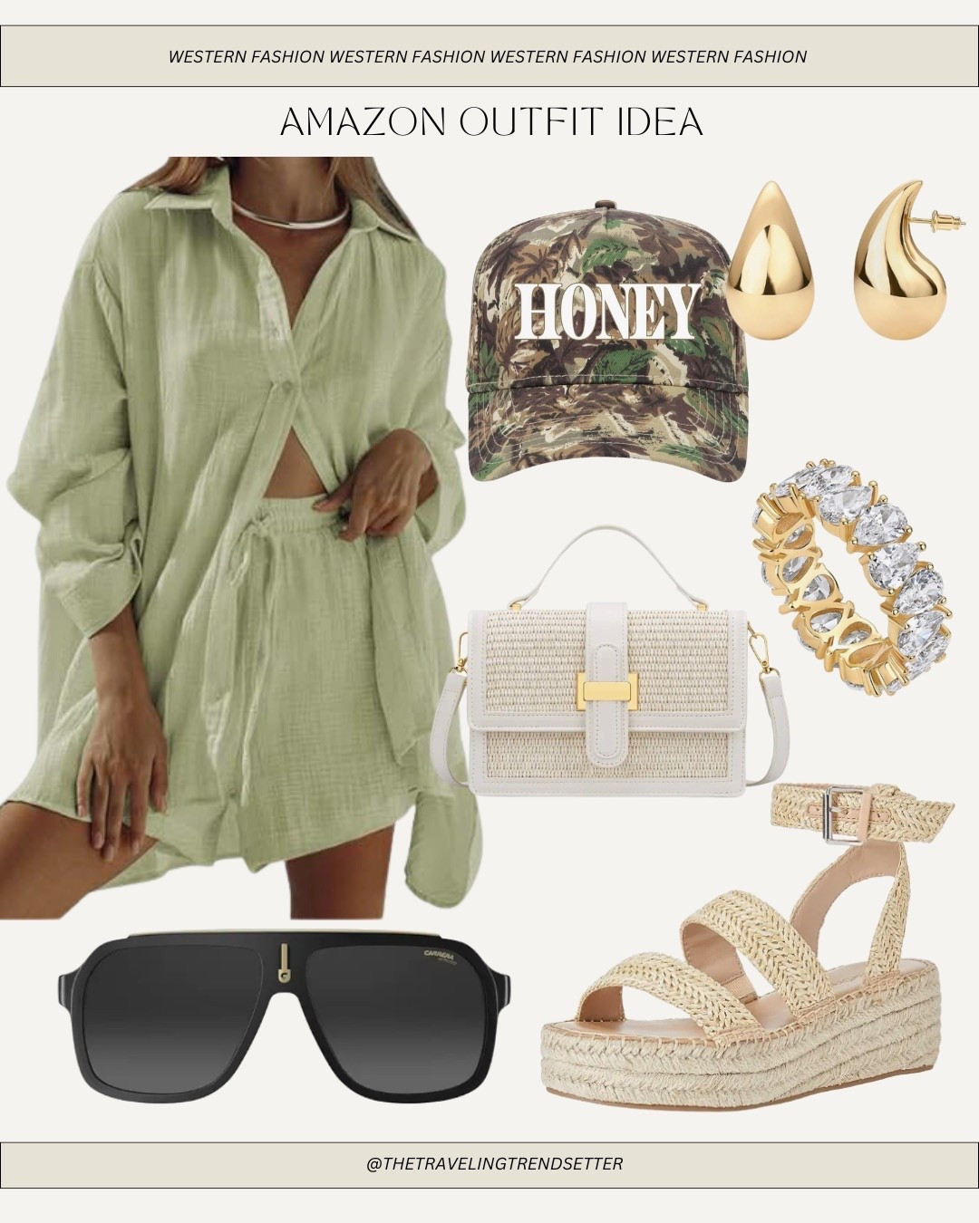 Amazon summer outfit idea - sandals , two piece set , camo hat 

#LTKFindsUnder50 #LTKStyleTip #LTKFindsUnder100