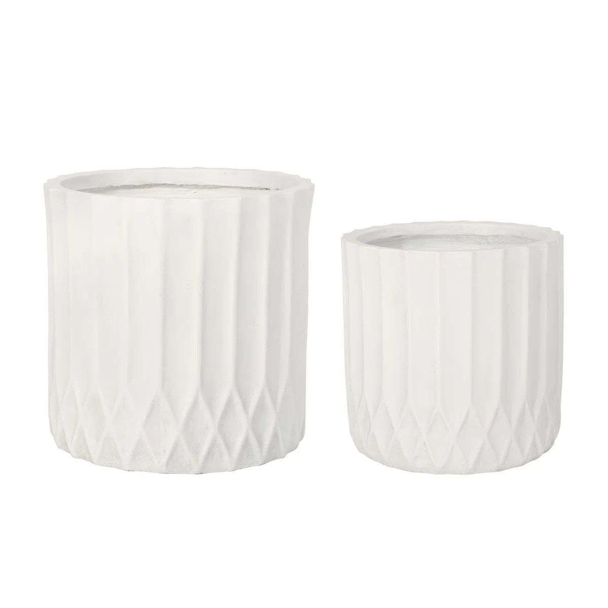 George Oliver Burgos 2-Piece Lightweight Concrete Pot Planter Set | Wayfair | Wayfair North America