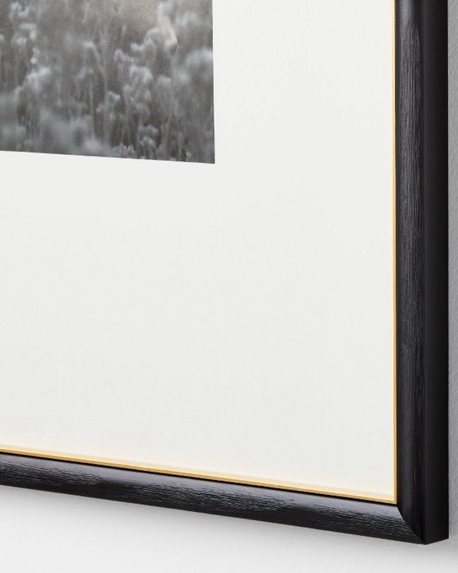 Gorgeous McGee/Threshold black photo frame with matte and gold inlay. 

#LTKHome
