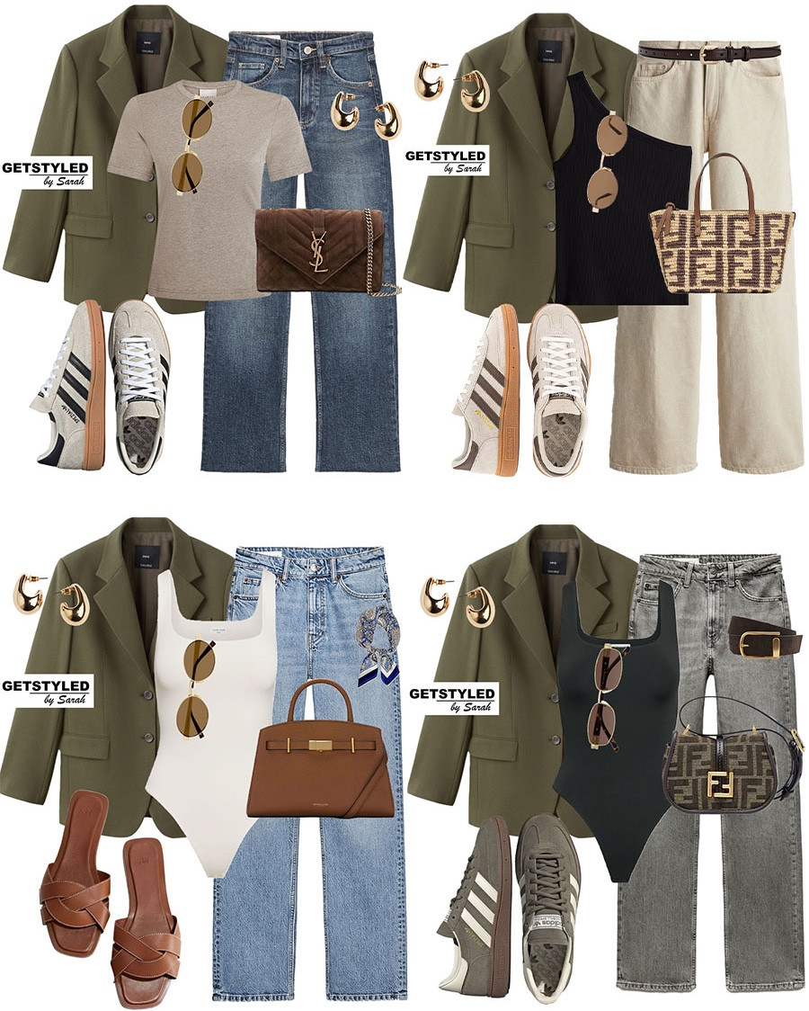 Khaki green blazer styling 🫒

#LTKbag #LTKstyletip #LTKshoes