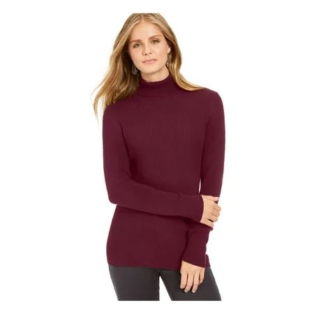 STYLE & COMPANY Womens Maroon Long Sleeve Sweater Size L | Walmart (US)