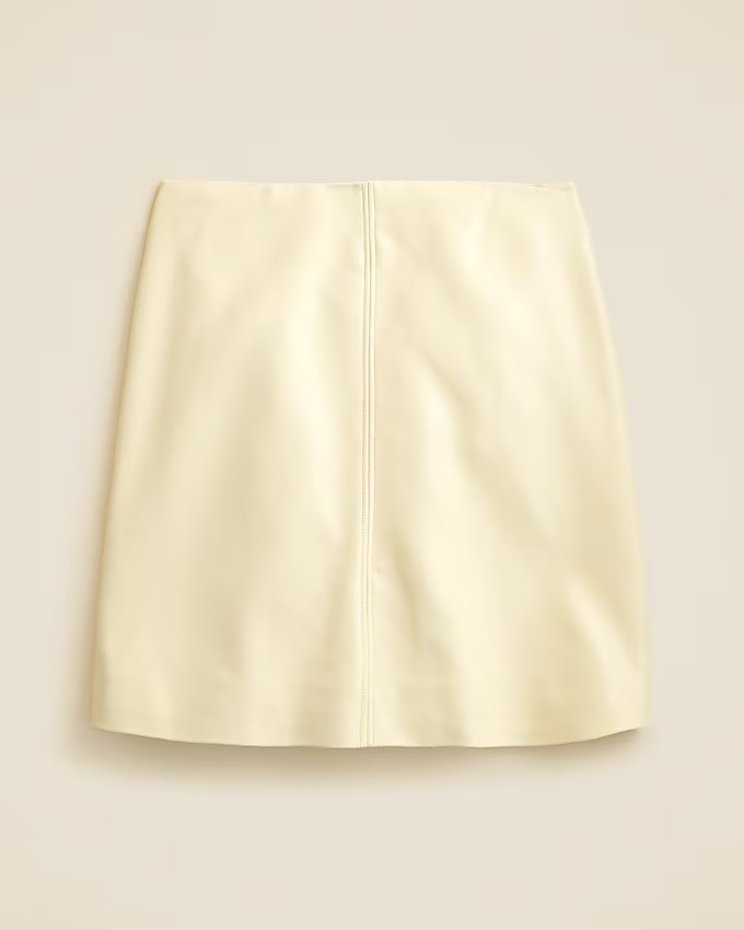 Fairfax skirt in faux leather | J. Crew US