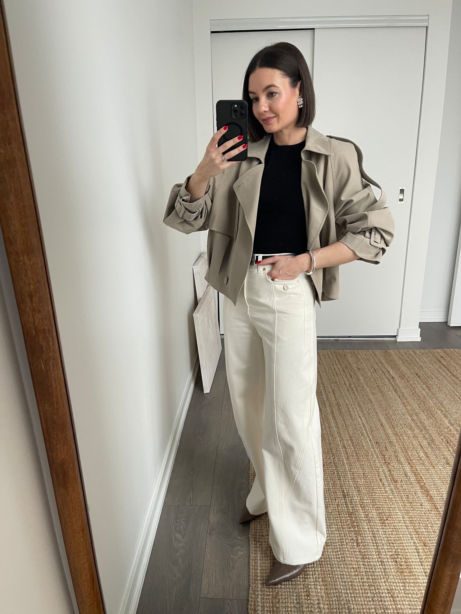 The perfect Spring jacket (S). Jeans are a sibobarrel shape and ao wearable (XS), and the tank top is one of my favourites and so affordable (S).

New Spring pieces from Fabrique with the most beautiful detail!

Use FORSANSHA for 10% off @Fabrique 

#LTKstorytime #LTKSeasonal