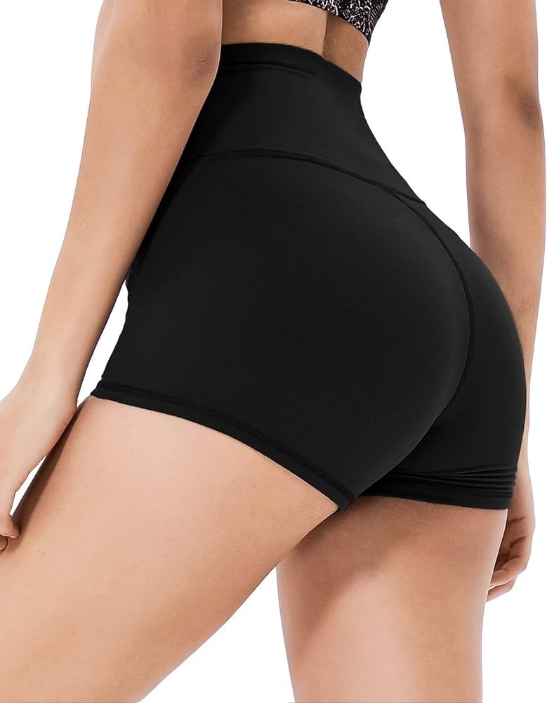 ATHVOTAR High Waisted Spandex Shorts for Women, Booty Workout Yoga Biker Shorts | Amazon (US)