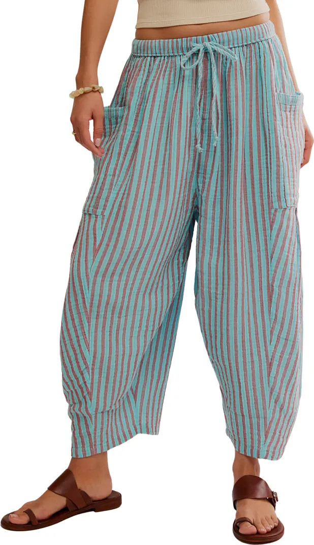 Quin Stripe Cotton Drawstring Pants | Nordstrom