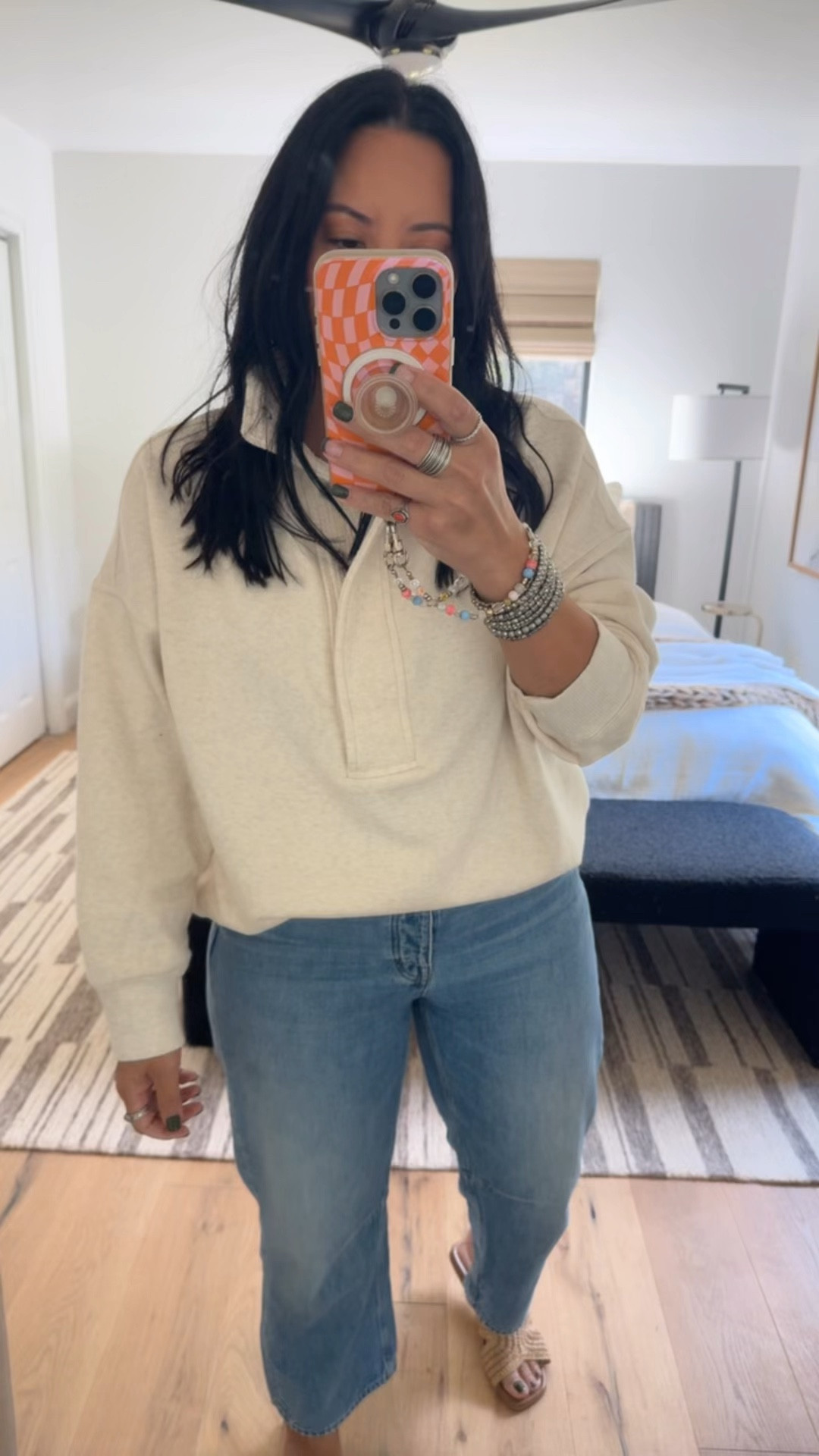 Sweater size medium and on sale, jeans size 29 (I’m a size 10), shoes fit tts 

#LTKMidsize #LTKSaleAlert #LTKU