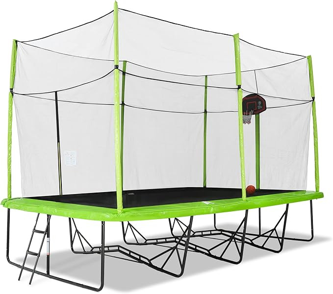 SkyBound Rectangular Trampoline with Enclosure Net 10x17 FT - Rectangle Trampoline Performance Bu... | Amazon (US)