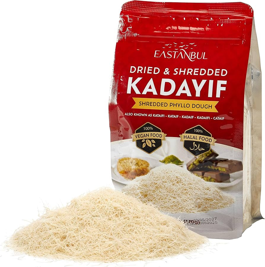 Eastanbul Dried & Chopped Kataifi Shredded Fillo Dough, Kurutulmus Kadayif Pastry Dough, Ingredie... | Amazon (US)