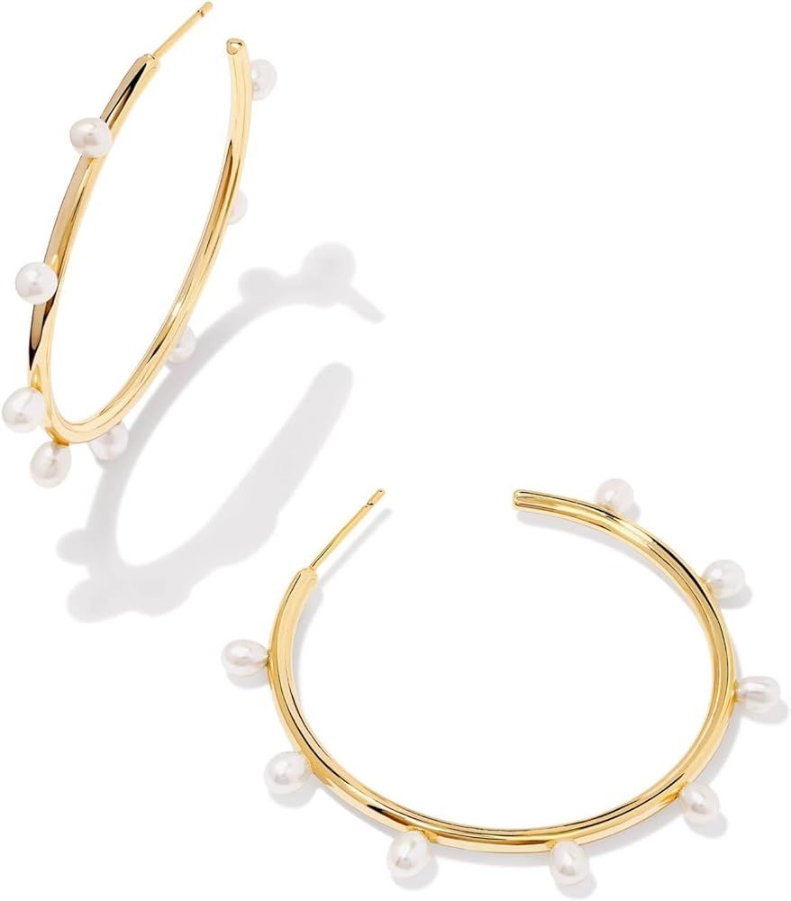 Kendra Scott Leighton Pearl Hoop Earrings | Amazon (US)