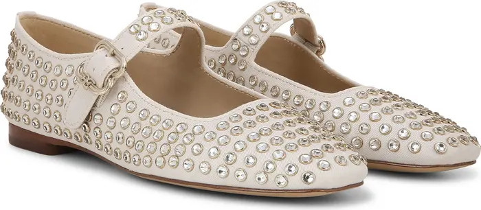 Michaela Rhinestone Mary Jane Flat (Women) | Nordstrom