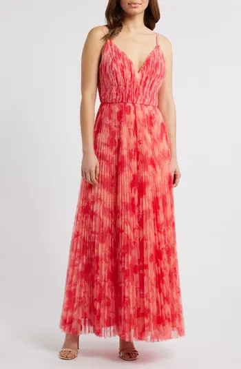 Hutch Print Pleated Sleeveless Maxi Dress | Nordstrom | Nordstrom
