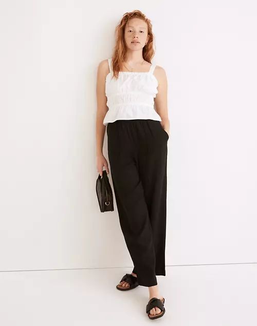 Poplin Sophia Peplum Tank | Madewell