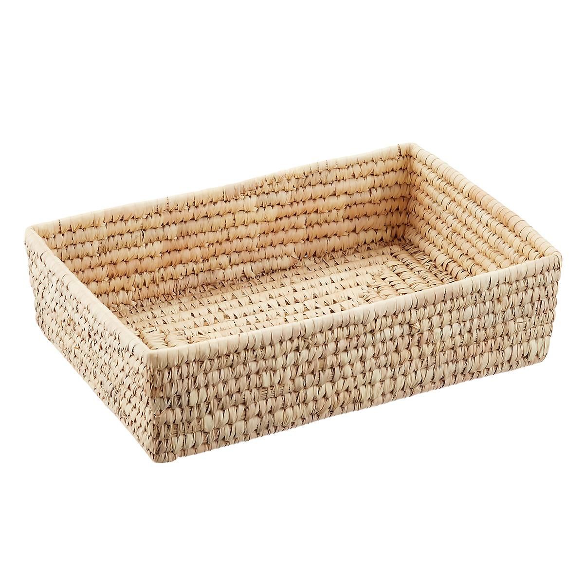 Hand-Woven Palm Leaf Tray | The Container Store