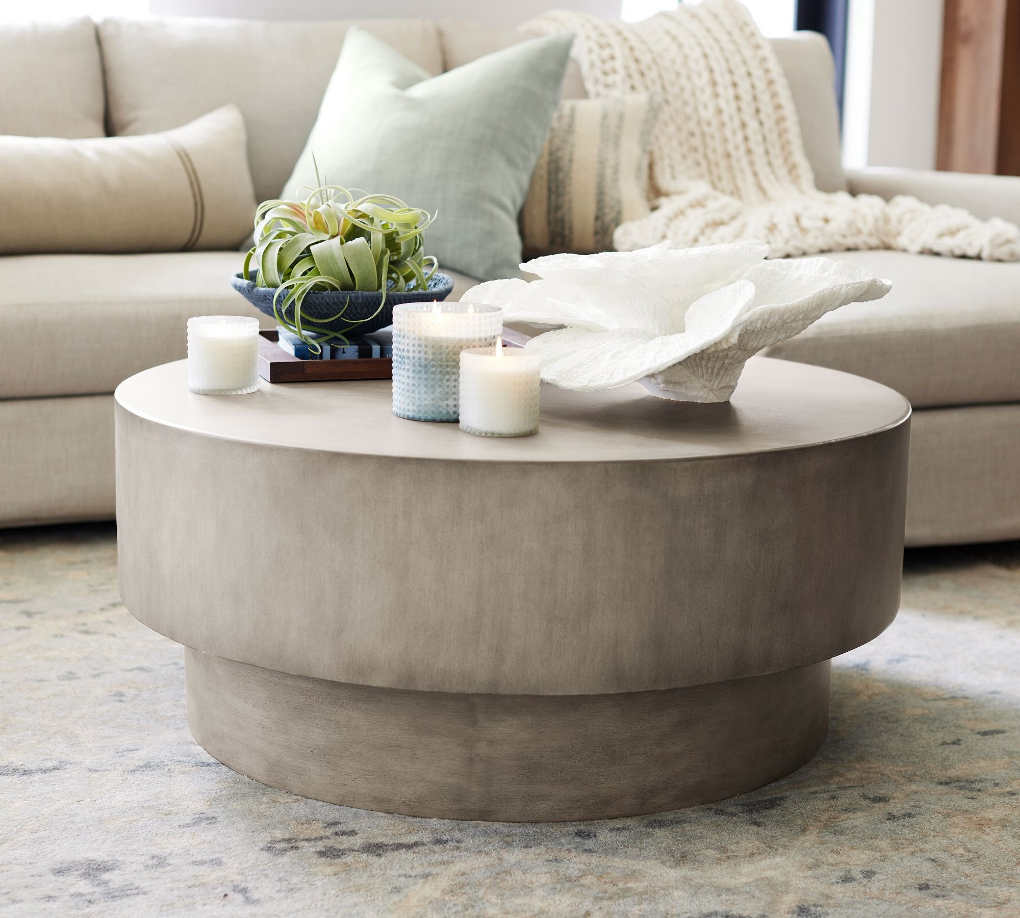 Byron Round Coffee Table | Pottery Barn (US)