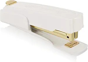 Swingline Stapler, 20 Sheet Capacity, Durable Metal, Small, Half Strip, Vintage, White/Gold (S704... | Amazon (US)