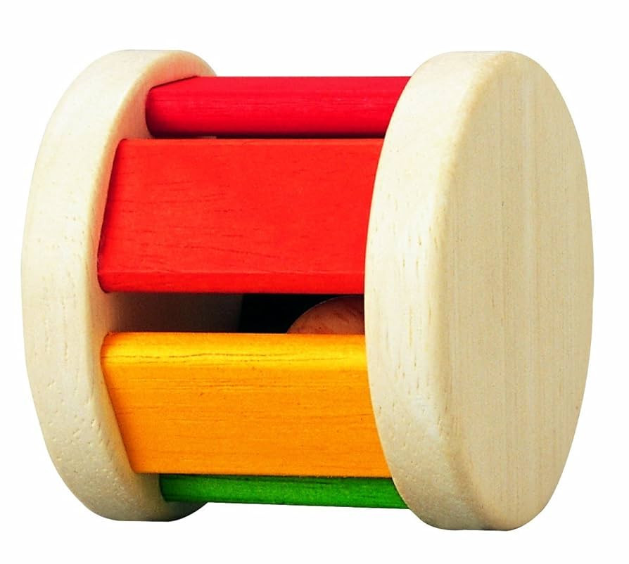 PlanToys® Wooden Roller Rattle Toy for Babies | Montessori Baby Sensory Toy with Gentle Sound | ... | Amazon (US)