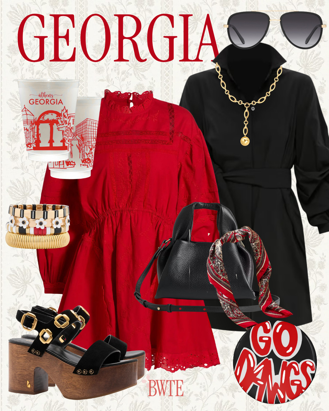 Georgia fall gameday!!! So many cute red and black options!! 

 

#LTKSeasonal #LTKParties #LTKFindsUnder100